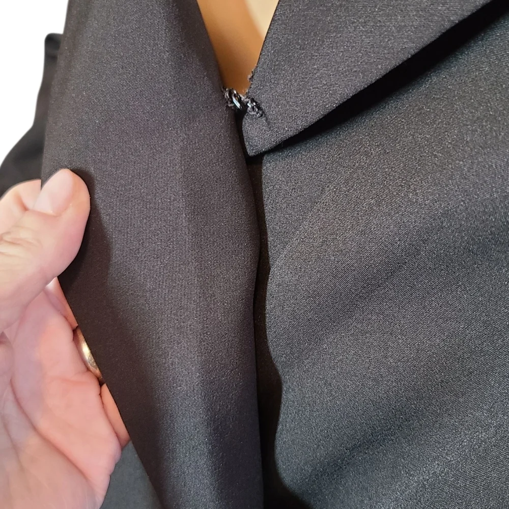 Missguided Jacket Dress Black Long Sleeved Button‎ Front Size 6 - Picture 6 of 14